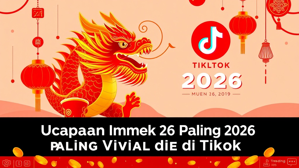 Ucapan Imlek 2026 Paling Viral di TikTok 2025