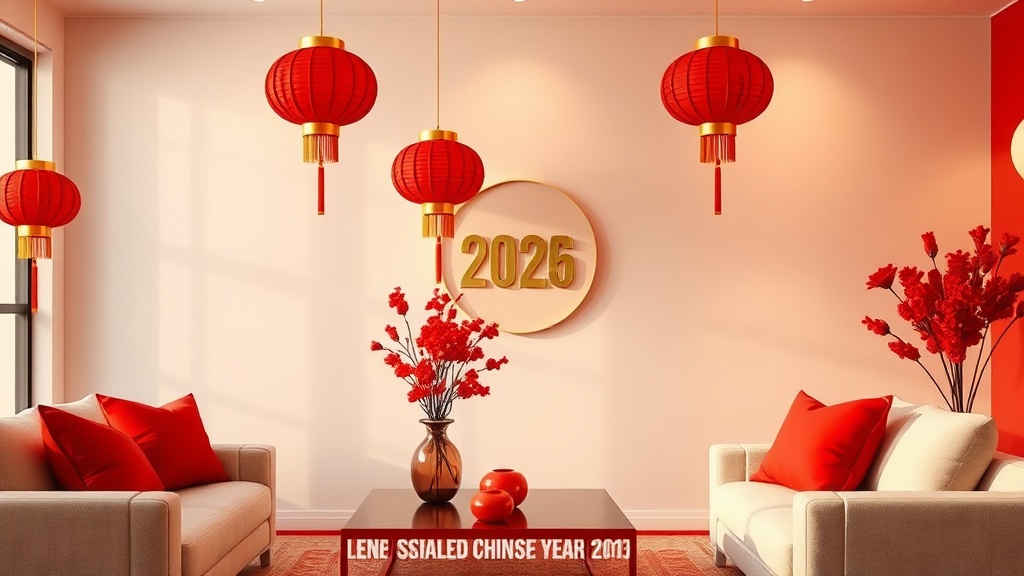 Dekorasi Rumah Imlek 2026 Minimalis Merah Emas